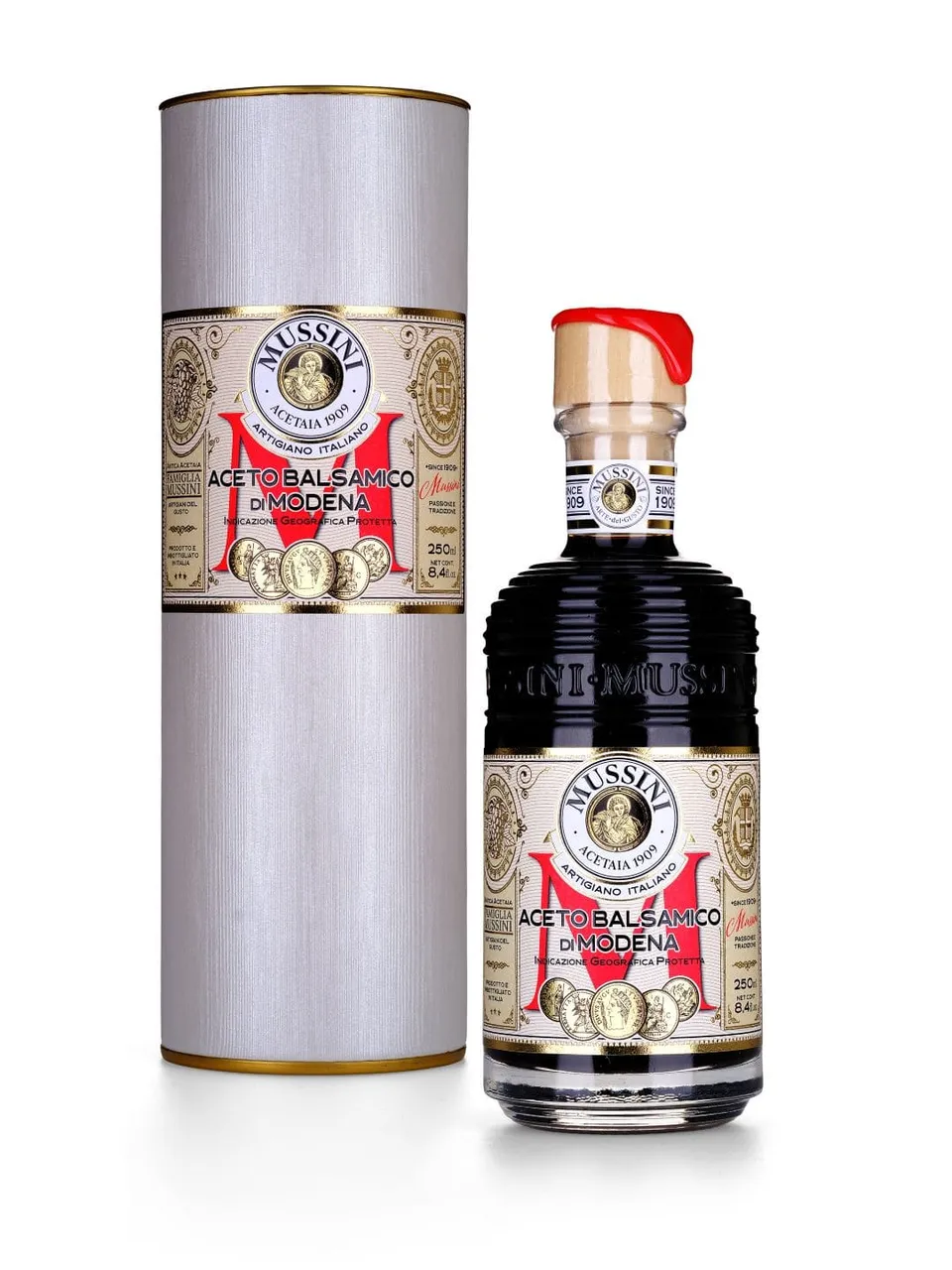 mussini-belle-poque-5-medaglie-tubo-aceto-balsamico-di-modena-i-g-p image 1