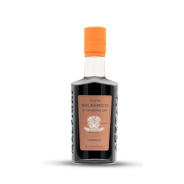 acetaia-malpighi-aceto-balsamico-di-modena-igp-bronzo-250-ml-senza-caramello image 1