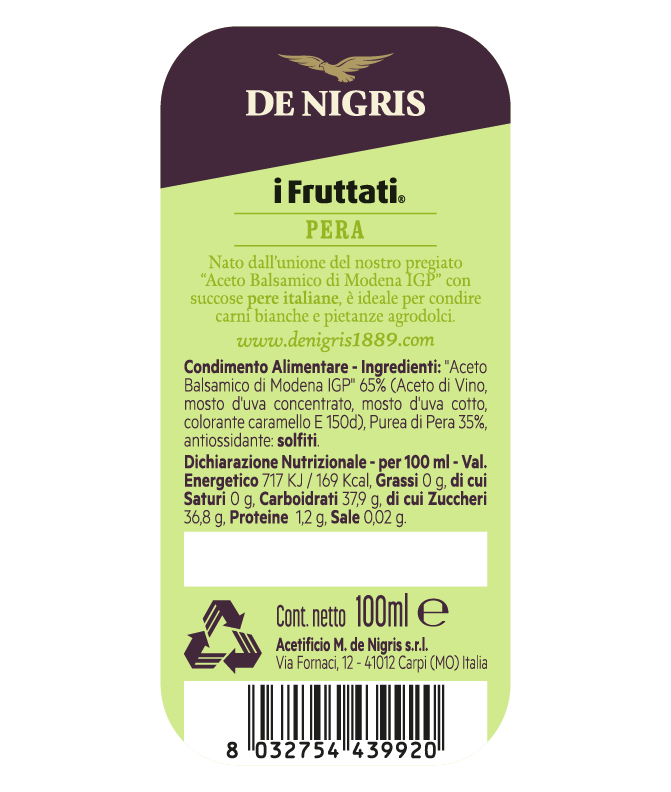de-nigris-1889-i-fruttati-pera-condimento-balsamico image 2