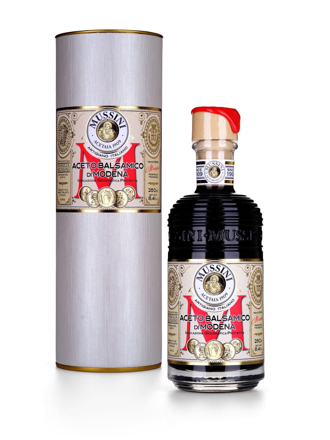 mussini-belle-poque-5-medaglie-tubo-aceto-balsamico-di-modena-i-g-p image 1