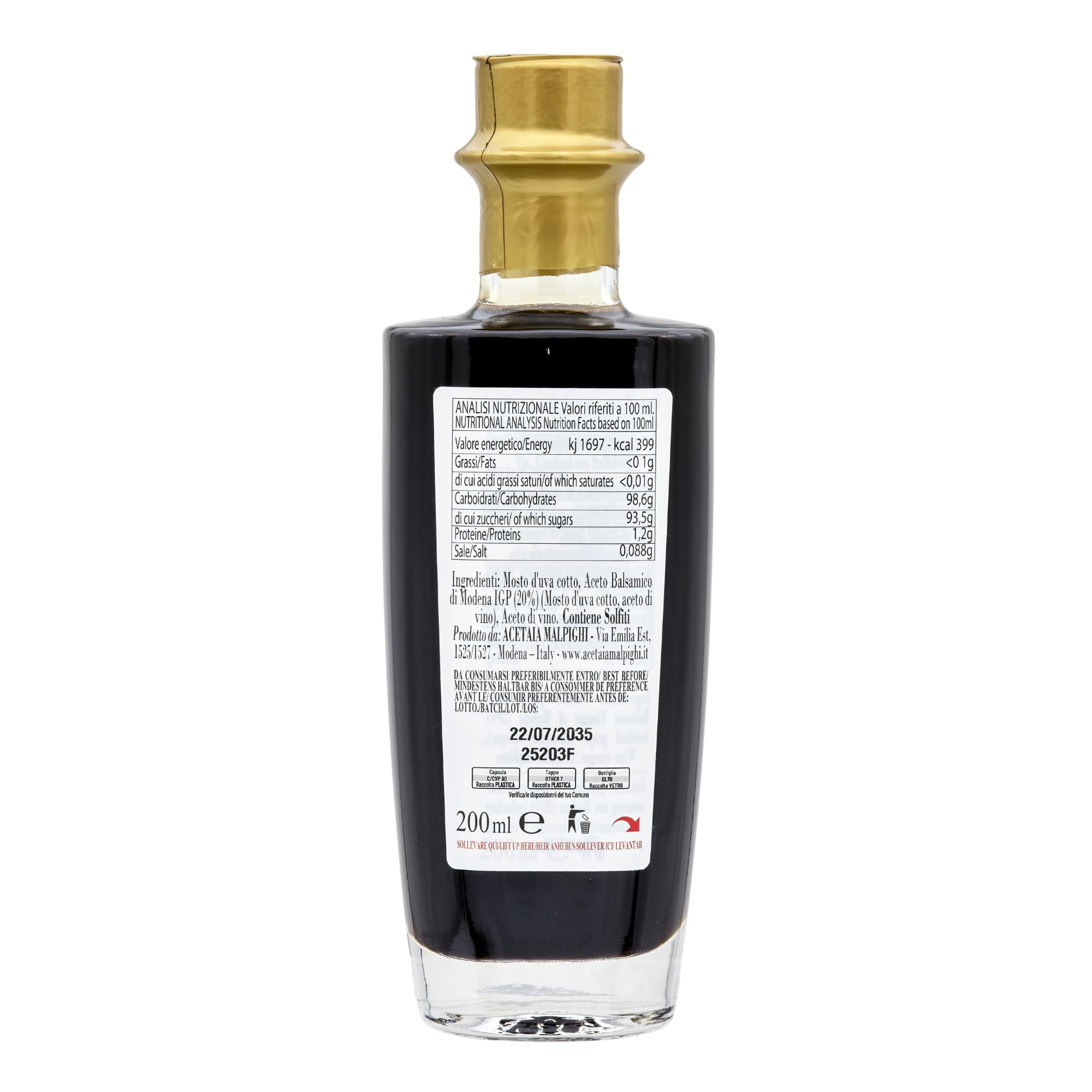 acetaia-malpighi-saporoso-sigillo-oro-8-anni-condimento-all-aceto-balsamico-di-m image 2
