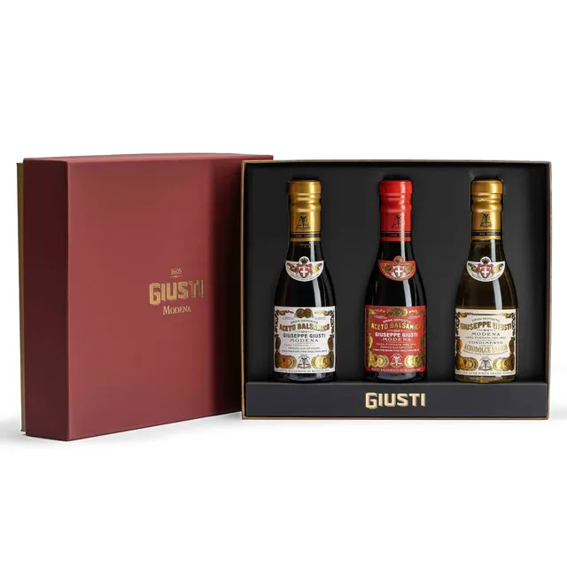 giusti-tris-2-3-medaglie-d-oro-e-agrodolce-bianco-aceto-balsamico-di-modena-igp- image 1