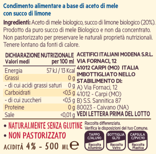 de-nigris-1889-melamadre-con-limone-omaggio-aceto-di-mele-biologico image 2