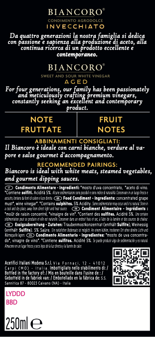 de-nigris-1889-biancoro-note-fruttate-condimento-agrodolce-bianco-invecchiato image 4