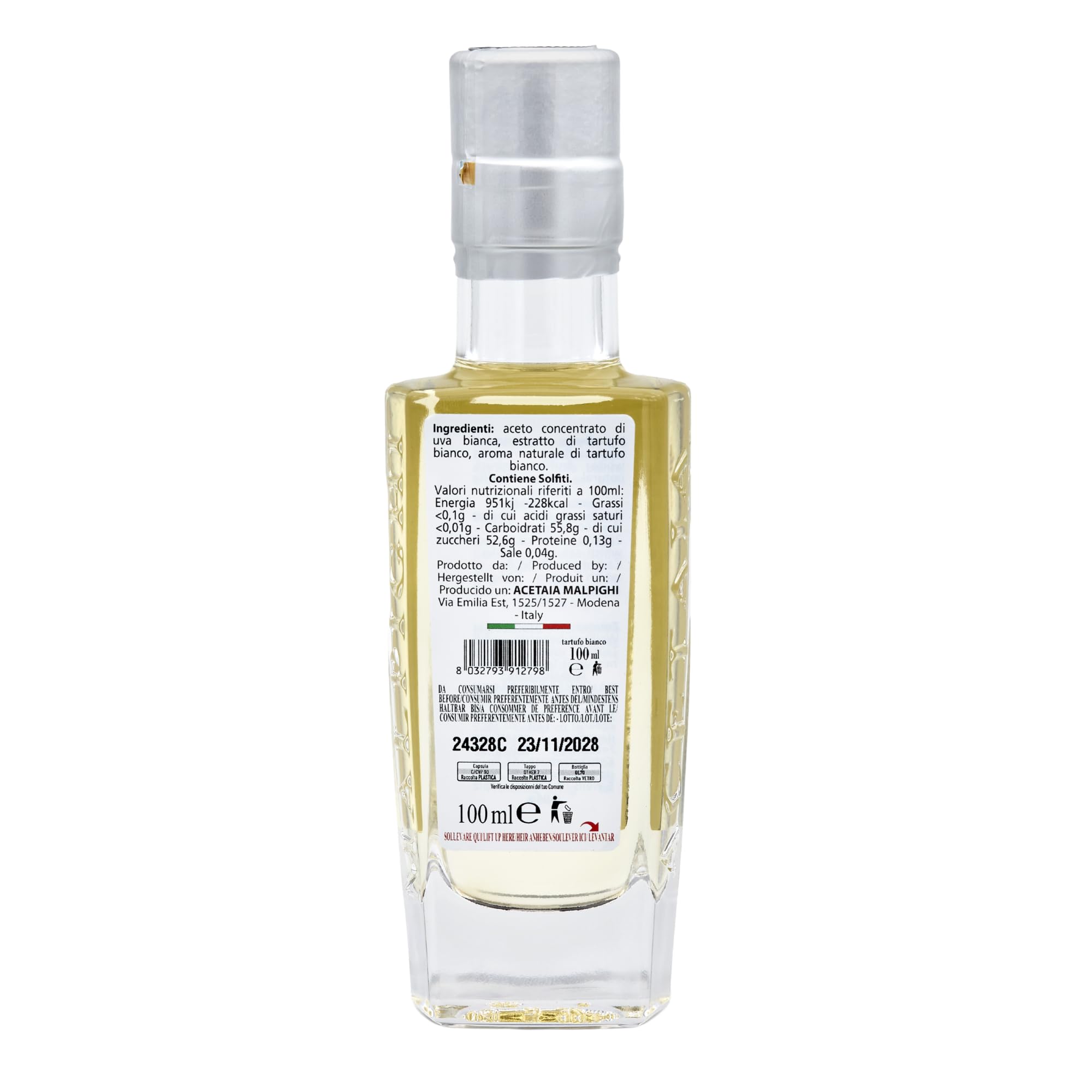 acetaia-malpighi-condimento-bianco-al-tartufo-bianco-100-ml-senza-caramello image 3