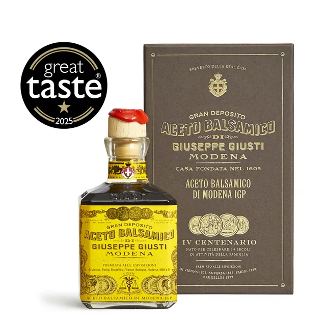 giusti-4-medaglie-d-oro-aceto-balsamico-di-modena-igp-cubica image 1