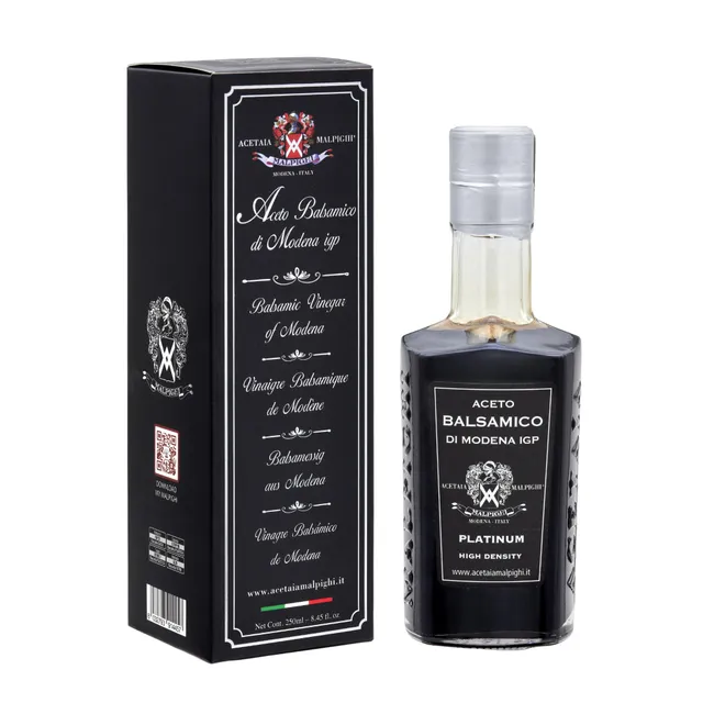acetaia-malpighi-aceto-balsamico-di-modena-igp-platino-250-ml image 1