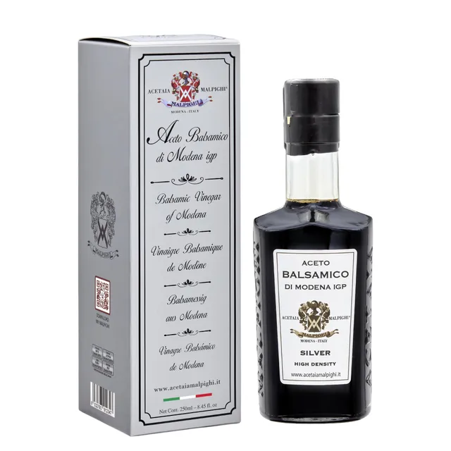 acetaia-malpighi-aceto-balsamico-di-modena-igp-argento-250-ml-senza-caramello image 1