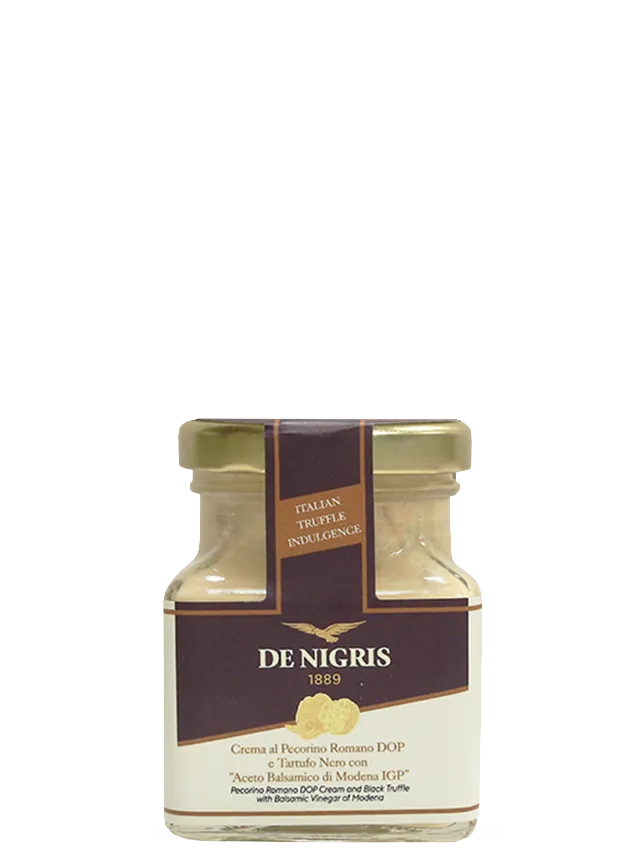 de-nigris-1889-crema-al-pecorino-romano-dop-e-tartufo-nero-crema-balsamica-gourm image 1