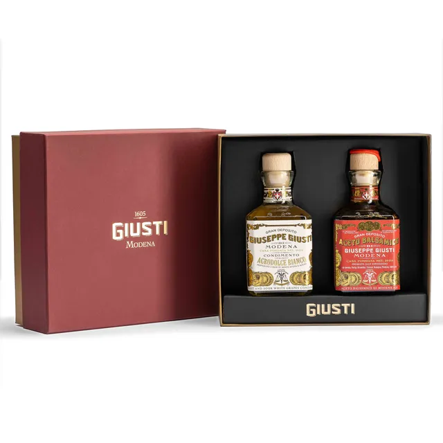 giusti-duetto-agrodolce-bianco-e-3-medaglie-d-oro-aceto-balsamico-igp-condimento image 1