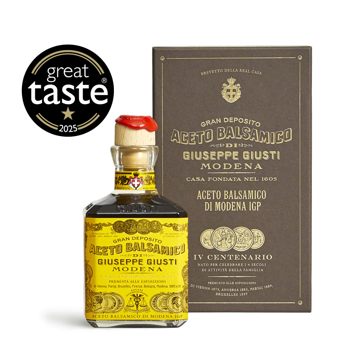 giusti-4-medaglie-d-oro-aceto-balsamico-di-modena-igp-cubica image 1