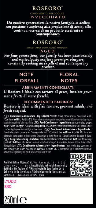 de-nigris-1889-ros-oro-note-floreali-condimento-agrodolce-invecchiato image 4